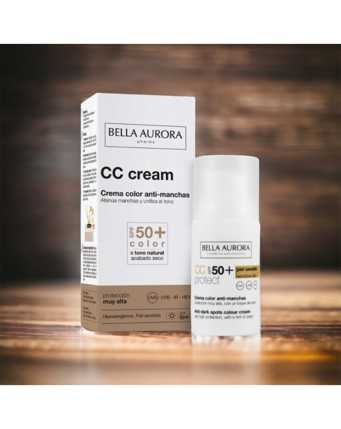 Bella Aurora Cc Cream SPF 50+  color tono  natural 30 Ml