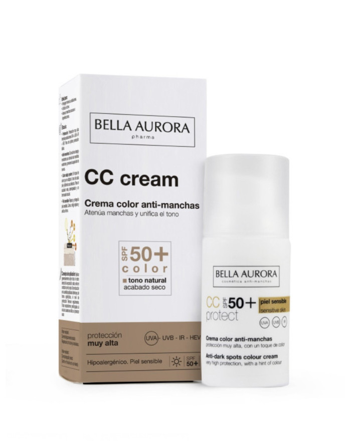 Bella Aurora Cc Cream SPF 50+  color tono  natural 30 Ml