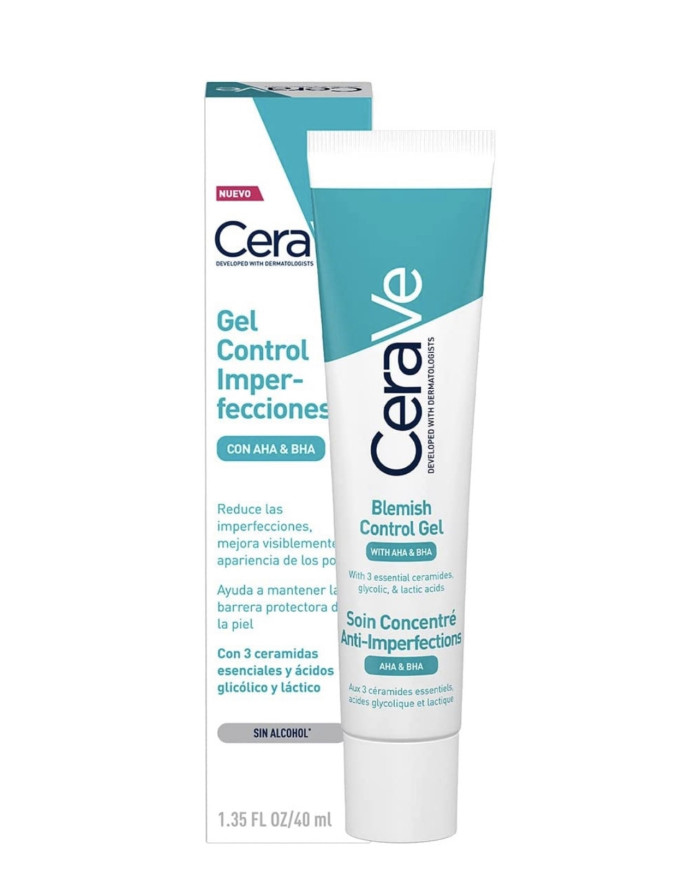 CeraVe gel control Imperfecciones con AHA&BHA 40ml