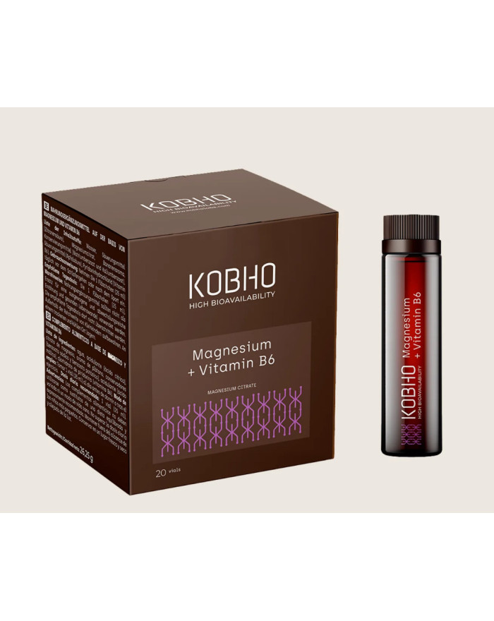 kobho Magnesio y vitamina B6 20 viales
