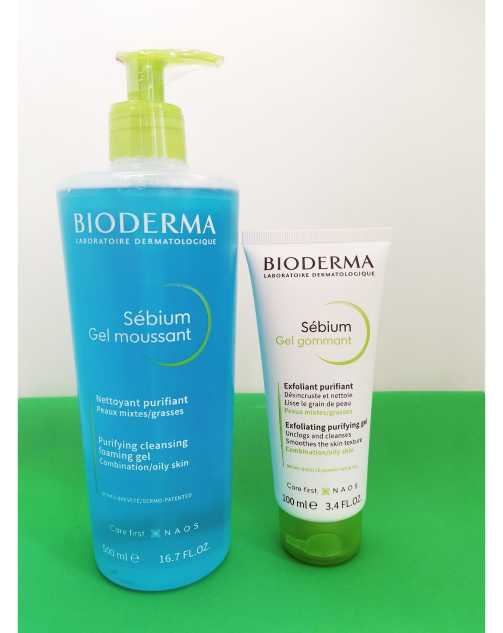 Bioderma Pack exfoliante + limpiador  Purificante Sébium. Especial Acné
