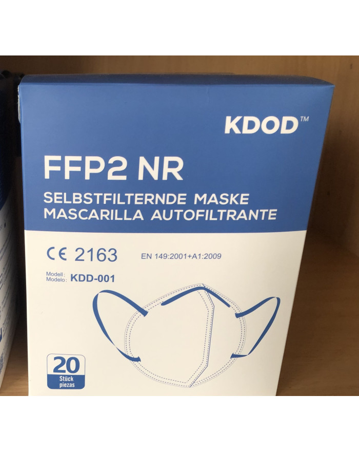 Mascarillas FFP2 KDOD  Pack 20 Unidades