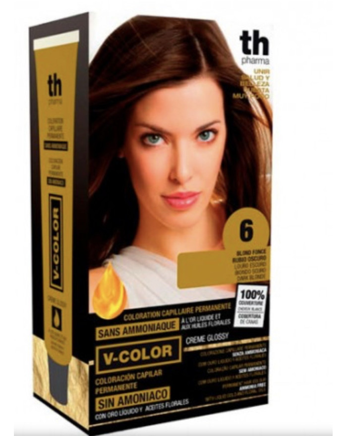 Tinte Nº 6 Rubio Oscuro Vitalia Color TH Pharma